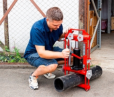 Использование передавливателя гидравлического для полиэтиленовых труб Brexit BrexPress G225, 12 т Использование передавливателя гидравлического для полиэтиленовых труб Brexit BrexPress G225, 12 т