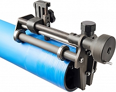 Использование устройства для снятия оксидного слоя пэ труб Gas Fusion УСО-400 Использование устройства для снятия оксидного слоя пэ труб Gas Fusion УСО-400